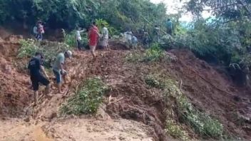 산사태가 발생하기 쉬운 도로를 처리하기 위한 Lebong Regency 정부의 노력