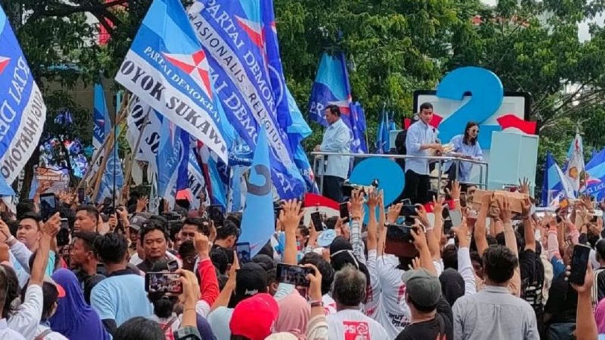 Prabowo-Gibran Hadiri Kampanye Akbar di Simpang Lima Semarang