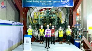 Jokowi Luncurkan Mesin Bor Terowongan MRT Jakarta Bundaran HI-Kota