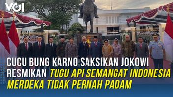 ビデオ:ブン・カルノの孫はジョコウィが火の記念碑を発足させるのを見守る 自由なインドネシアの精神は決して消えない