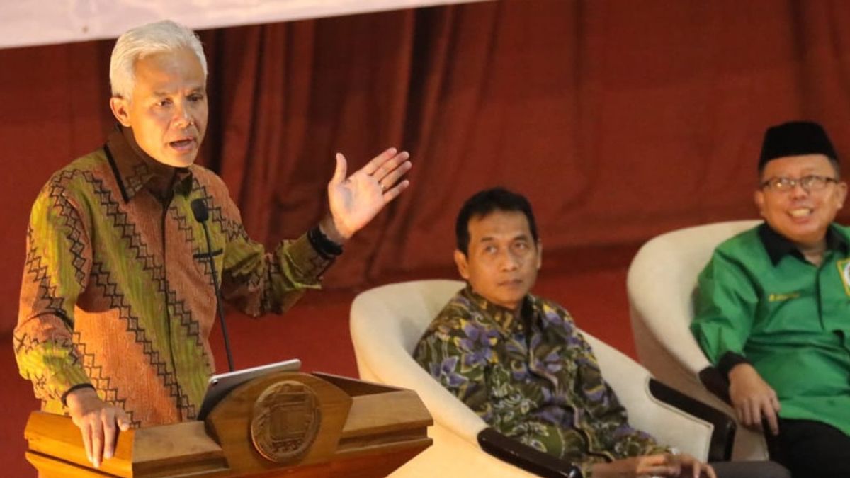在中爪哇PPP Rapimwil期间，有“Ganjar Presiden Rambut Putih”的呼声