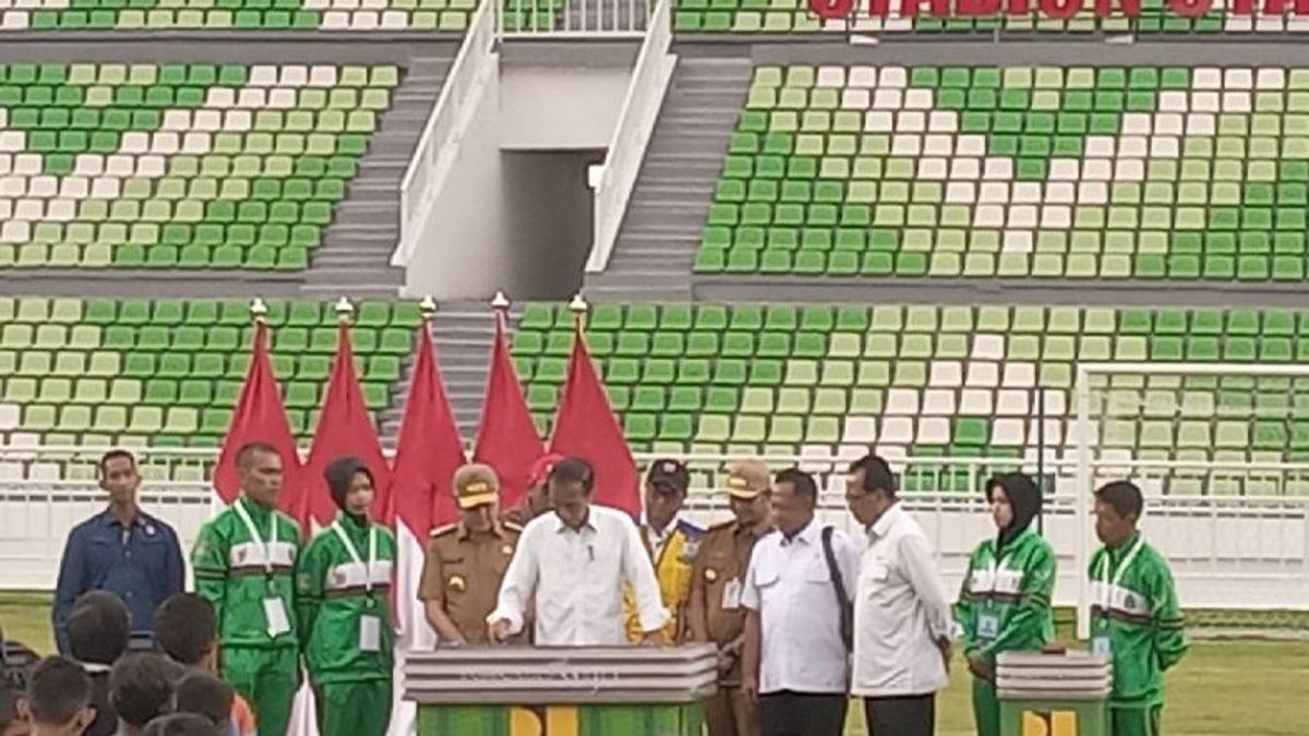 President Jokowi Inaugurates North Sumatra Main Stadium