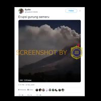 Viral Video Hoaks Guguran Lava Gunung Semeru