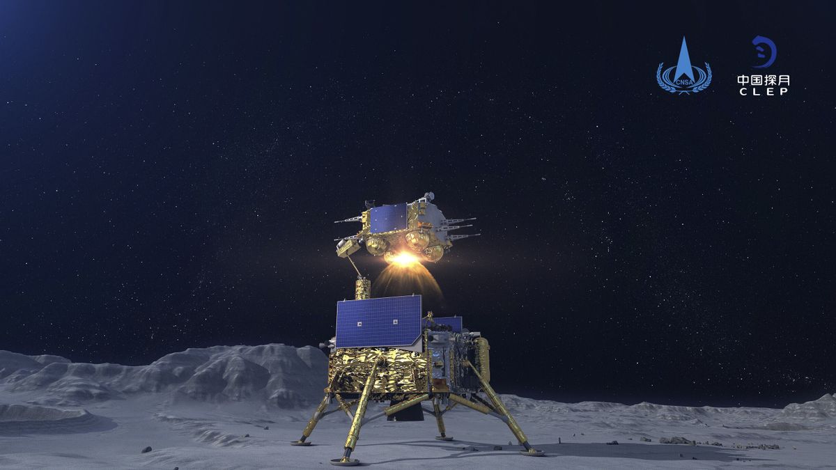 中国航天器成功将月球物质样品带到地球