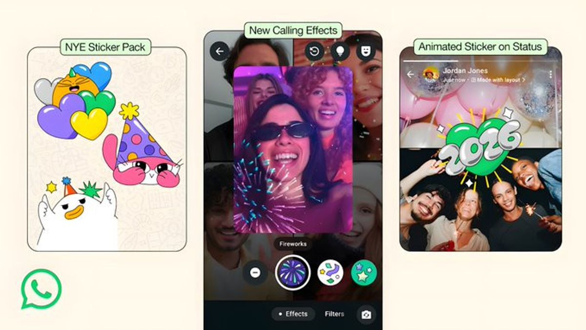 WhatsAppは、特別な新年のお祝いを作るための魅力的な機能を追加します