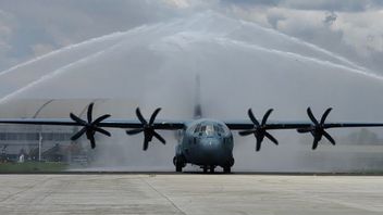 The Super Hercules Air Force Aircraft Arrived In Indonesia, The Largest With A Capacity Transport Of 20 Tons