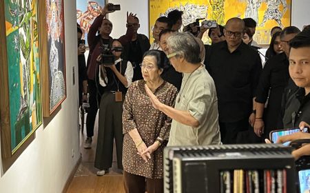 Megawati Ingin Borong Karya Seni Butet Kartaredjasa Usai Hadiri Pameran ‘Melik Nggendong Lali’