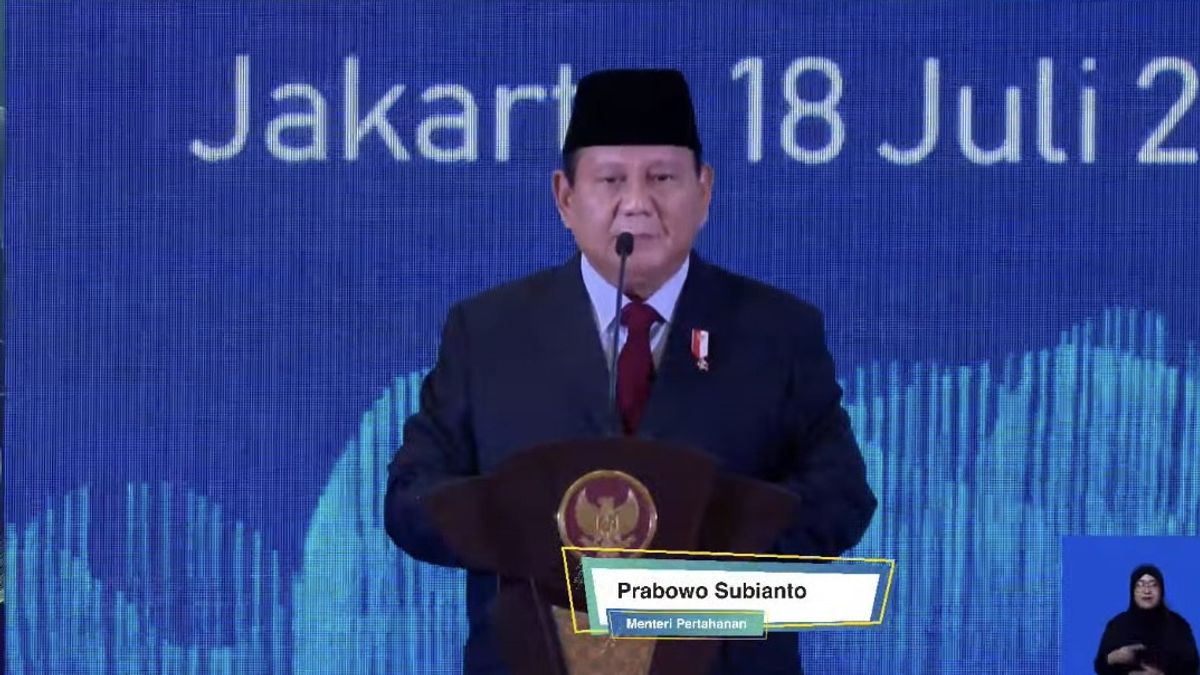 Replace Jokowi In The Launch Of One Map Policy, Prabowo: Exercise So You Don't Get Surprised