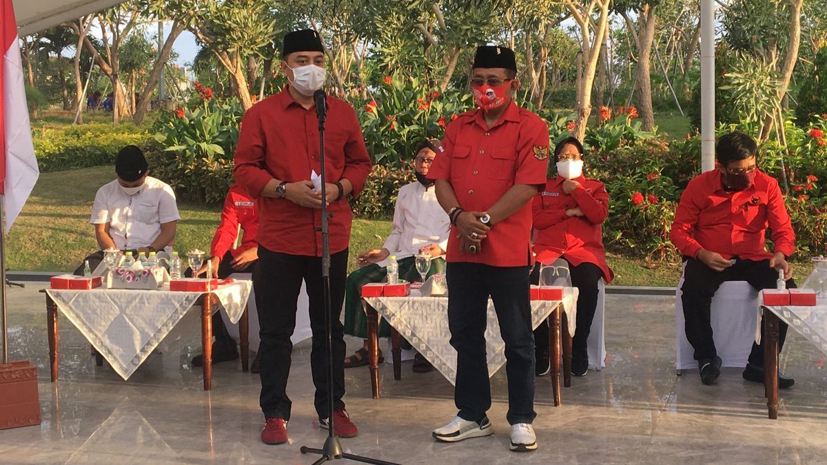 Surabaya Pilkada SMRC調査：Eri Cahyadi-Armudji 48.5パーセント、Machfud Arifin-Mujiaman37.3パーセント