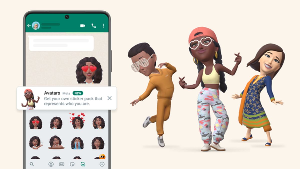 WhatsApp Hadirkan Avatar 3D Sebagai Versi Digital Pengguna