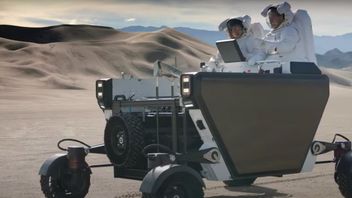 文丘里星座实验室组装了FLEX，月球探险家车辆类似于巨型婴儿车
