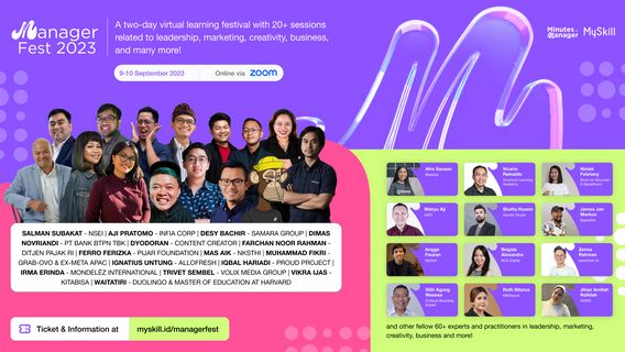 Gandeng Platform MySkill, Manager Fest 2023: Buka Peluang Baru melalui Pembelajaran Virtual dari Para Ahli