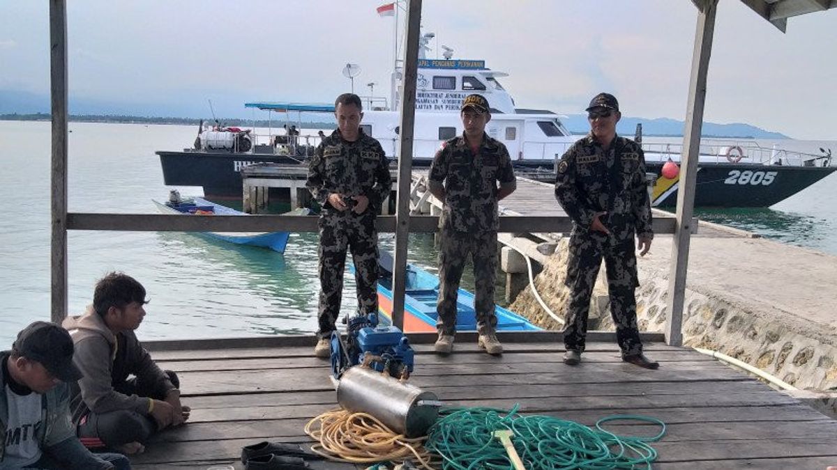 Trois Attrape-poissons Empoisonnés à Morowali Central Sulawesi Arrêtés Par KKP Conformément à La Vision De Jokowi