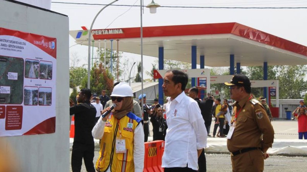 Jokowi: Perbaikan 17 Ruas Jalan Rusak di Lampung Sudah 60 Persen