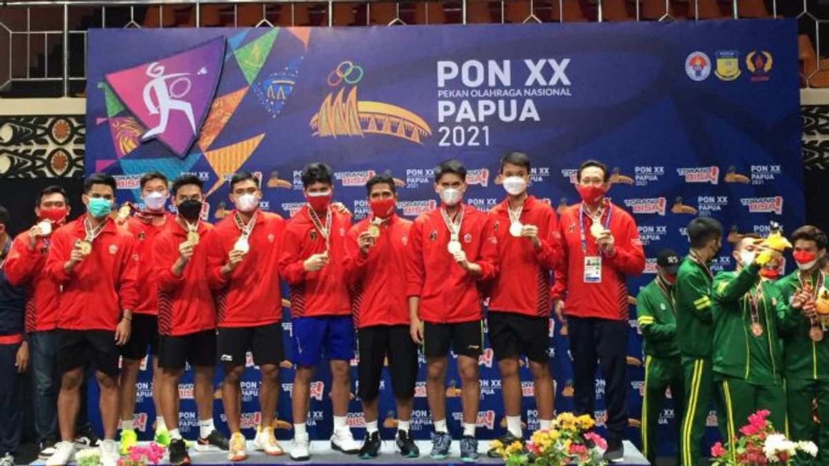 DKI Jakarta Wins PON Men's Team Badminton Gold From West Java