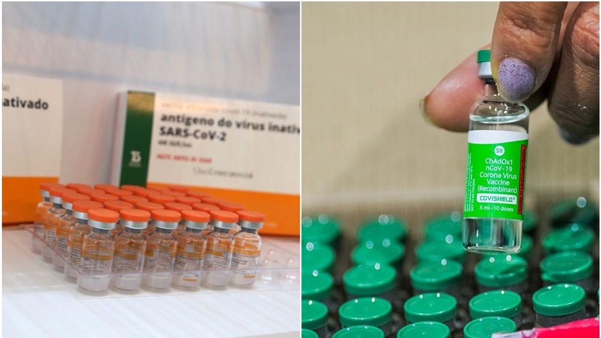 مئات العاملين الصحيين الذين تم تطعيمهم بالكامل المصابين COVID-19، لقاحات سينوفاك واسترازينيكا مختلطة