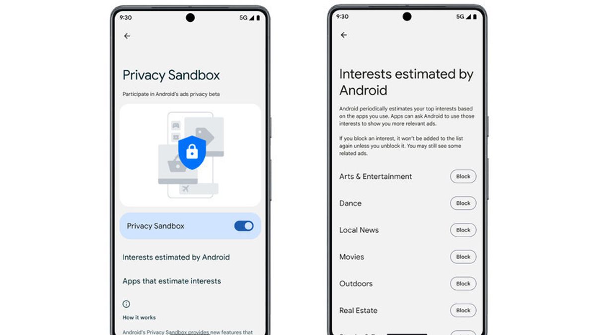 أول إصدار تجريبي من Privacy Sandbox لنظام Android سيصدر قريبا من Google