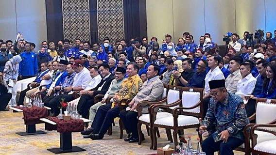 Prabowo, Cak Imin, Airlangga 到 Yusril 出席PAN成立25周年