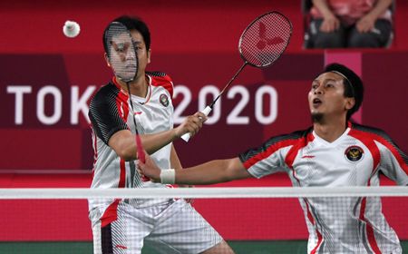 Peluang Indonesia Raih Emas di Ganda Putra Pupus, The Daddies Kalah dari Lee/Wang di Semifinal Olimpiade Tokyo