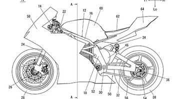 Photo du brevet de la moto électrique Sporty Yamaha bocor, à quoi ressemble l’image?