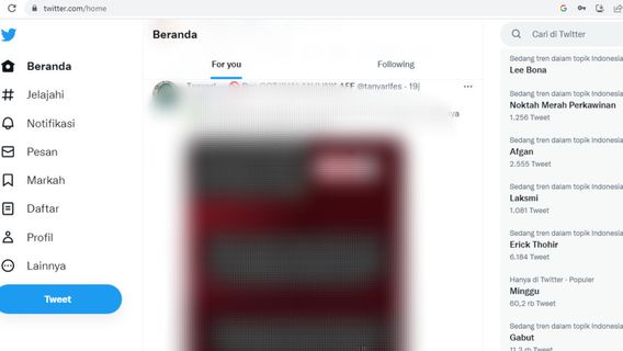 Tab For You Twitter yang Baru Sekarang Resmi Meluncur di Web Desktop