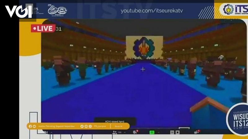 通过minecraft游戏进行its在线毕业活动