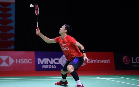 Ditekuk Zhao Jun Peng, Jonatan Christie Gagal ke Perempat Final Indonesia Open 2022