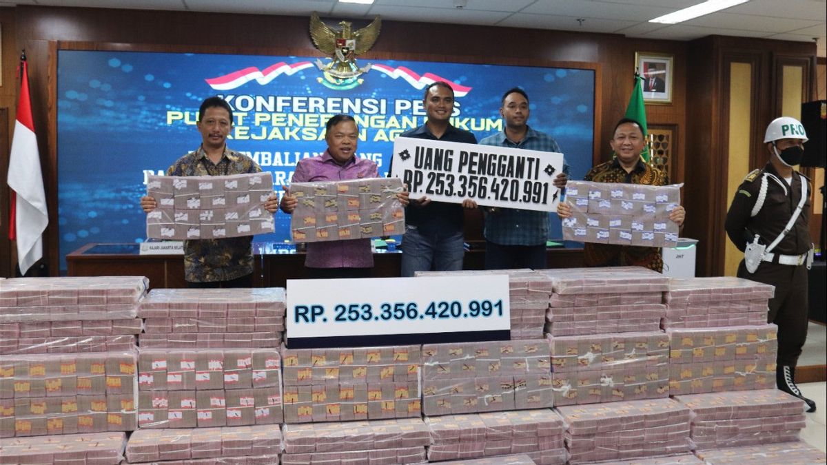  Kejagung从IM2腐败案中节省了2530亿印尼盾的国家资金，这是堆积资金的出现