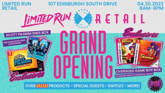Find Your Favorite Game, Limited Run Games Retail Store Opening Soon At The End Of April