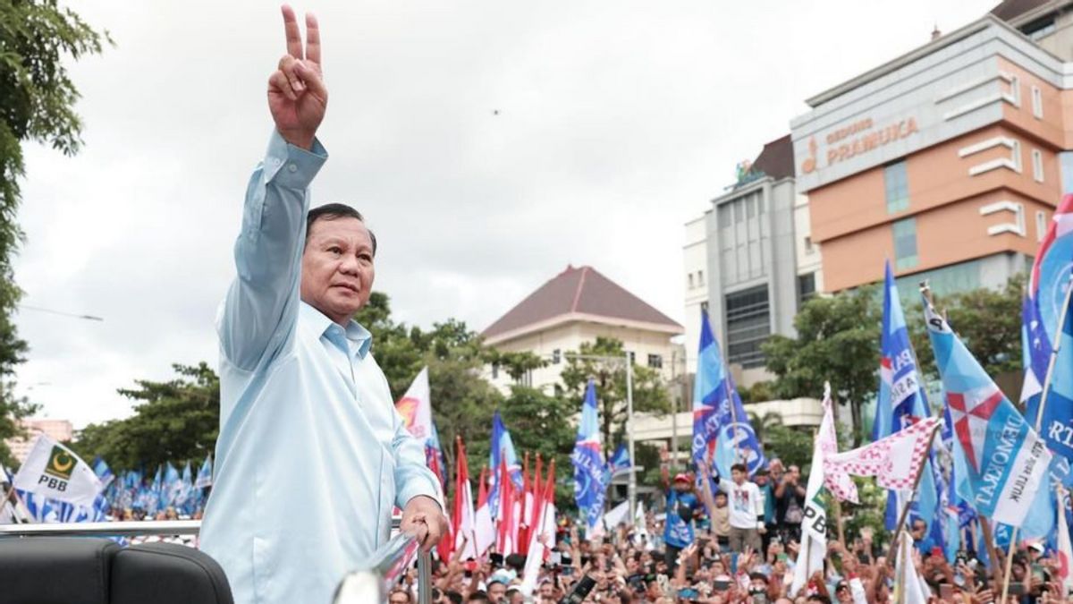 L’éligibilité de Prabowo-Gibran dans l’enquête LSI Denny JA a franchi de 50%, TKN: Bismillah, un tour
