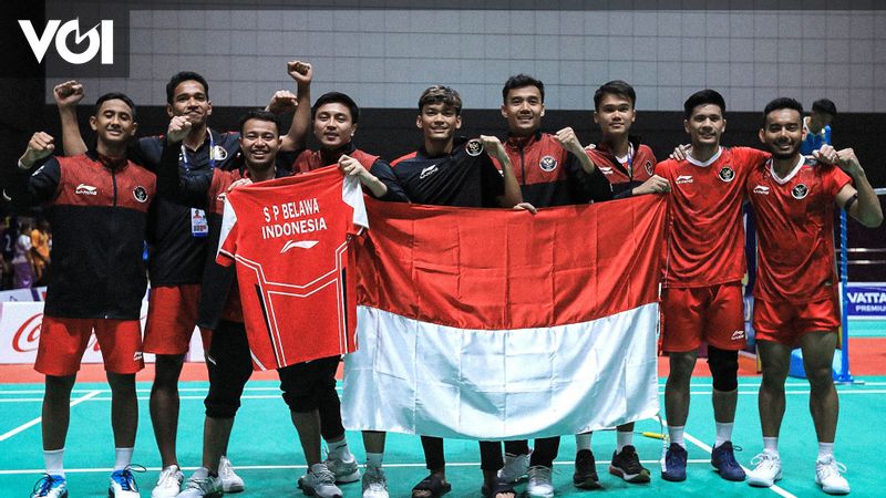 Janyang Malaysia, tim bulu tangkis putra Indonesia raih emas