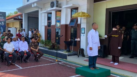 Terlibat Pelecehan Seksual Anak di Bawah Umur, Pria 56 Tahun di Sabang Aceh Dicambuk 39 Kali