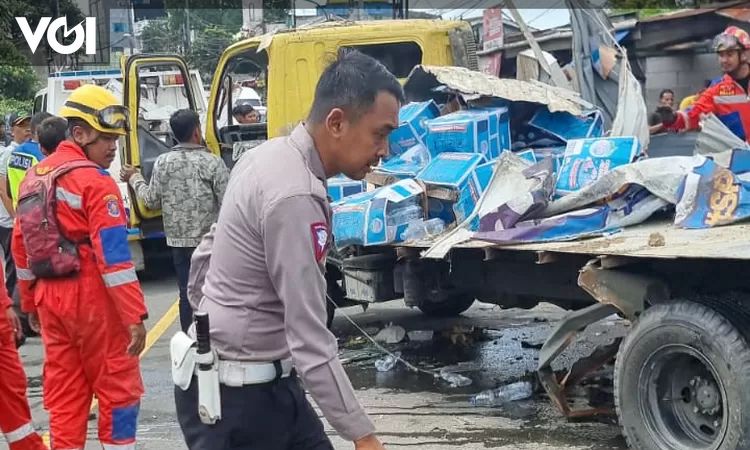 Kronologi Tabrakan Beruntun Di Puncak Bogor, 17 Orang Luka