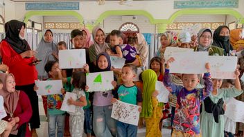 Lewat Gambar dan Edukasi, Trauma Anak Korban Banjir Aceh Tamiang Perlahan Dipulihkan