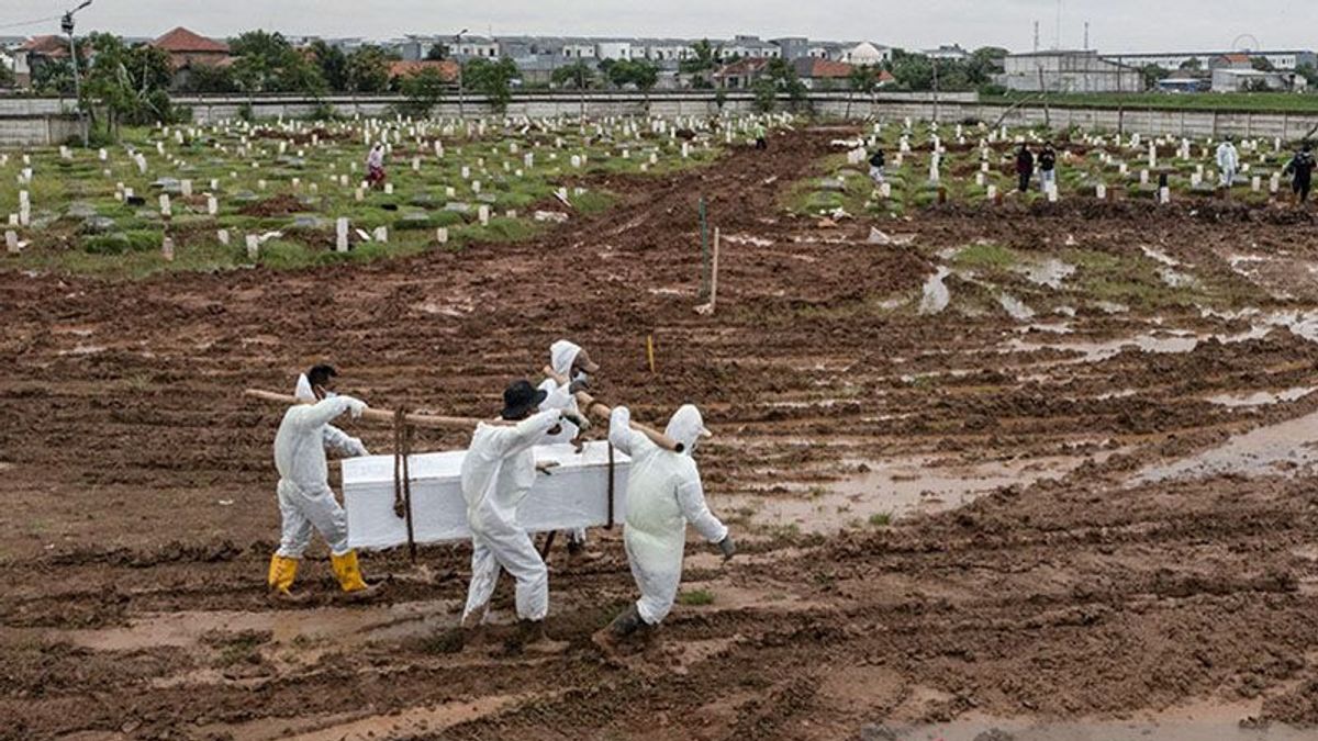 在3周内，214具COVID-19尸体被埋葬在北雅加达的罗罗坦公墓