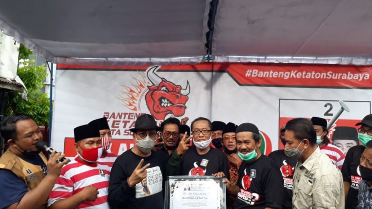 PDIP Surabaya Cadre Declares Ketaton Bull Support Machfud Arifin-Mujiaman