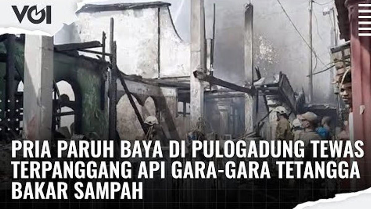 VIDEO: Fire In Pulogadung, Middle Aged Man Dies After Being Trapped In Bathroom