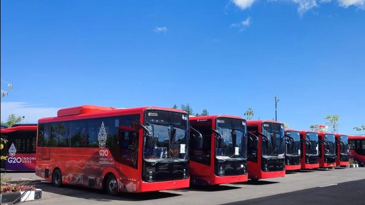 تدير DAMRI 24 حافلة كهربائية في قمة بالي G20 ، وهنا بعض الطرق التي تم تمريرها