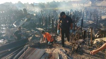 Gegara الزوج والزوجة فوس، 30 منزلا ومكب النفايات القرآن في بالانجكا رايا أحرقت، وفقدان Rp2 مليار