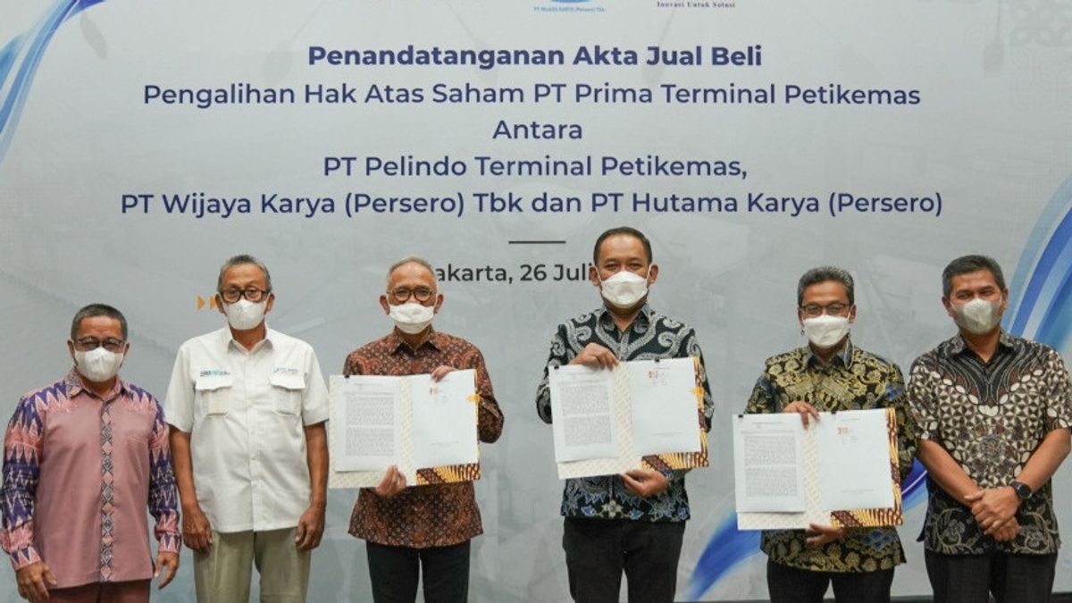 Bernilai Rp375,9 Miliar, Saham Milik  WIKA dan HK di Operator Belawan New Cointainer Terminal Beralih ke Subholding Pelindo