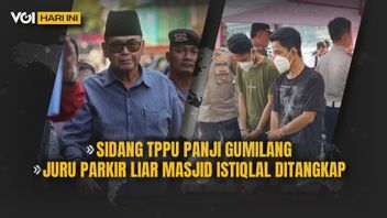 VOI 今天的视频:TPPU Panji Gumilang的预审听证会,伊斯蒂克拉尔清真寺的野生停车服务员被捕