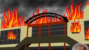 Api Hanguskan 24 Kios di Pasar Baso Agam, Kerugian Sentuh Rp2,5 Miliar