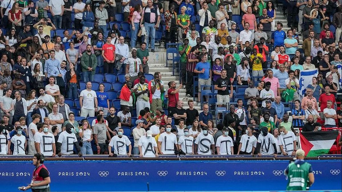 Le match de football israélien test de sécurité des Jeux olympiques de Paris 2024, une action pro-palestinienne