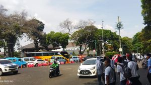 Sempat Ditutup Imbas Konvoi Pendukung Capres-Cawapres, Jl Pangeran Diponegoro Sudah Bisa Dilalui Kendaraan