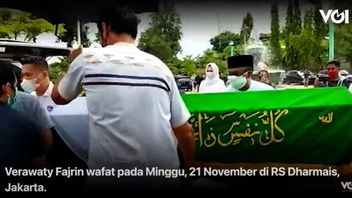 VIDEO: Suasana Pemakaman Verawaty Fajrin, Berurai Air Mata