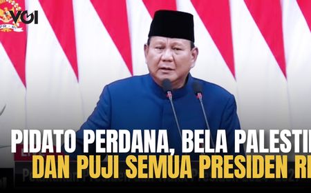 Pidato Perdana  Lengkap Presiden Prabowo Subianto, Bela Palestina dan Puji Semua Presiden RI