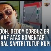 VIDEO Akui Bodoh, Deddy Corbuzier Minta Maaf atas Komentar Video Viral Santri Tutup Kuping