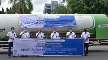 PT Pupuk Sriwidjaja Envoie 11, 18 Tonnes D’oxygène Liquide à Un Hôpital à Jakarta