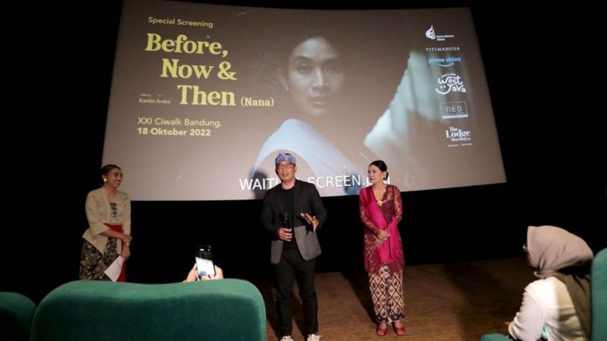 Pakai Bahasa Sunda, Ridwan Kamil Apresiasi Film Before, Now and Then (Nana)