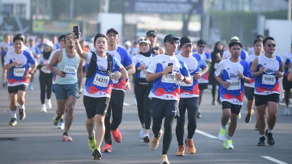 出席15000名参赛者,BTN雅加达国际马拉松2024年定期举行